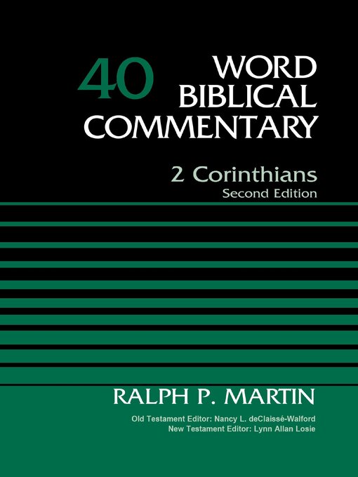 Title details for 2 Corinthians, Volume 40 by Ralph P. Martin - Available